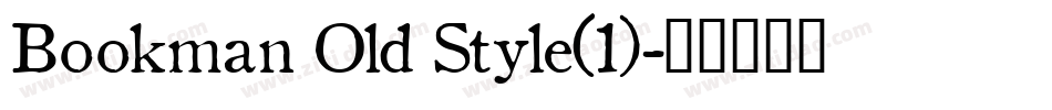 Bookman Old Style(1)字体转换
